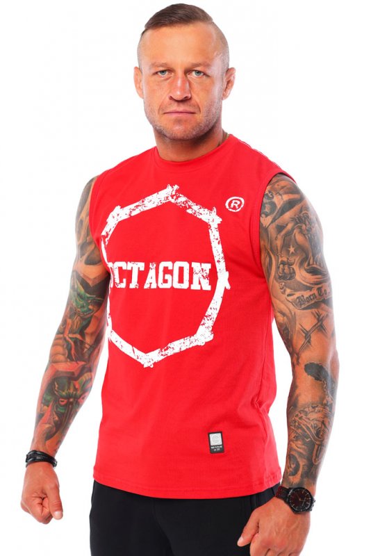 Bezrękawnik Octagon Logo Smash red
