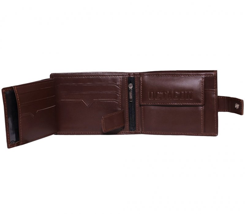 Portfel skórzany Octagon Fightwear Horizontal brown