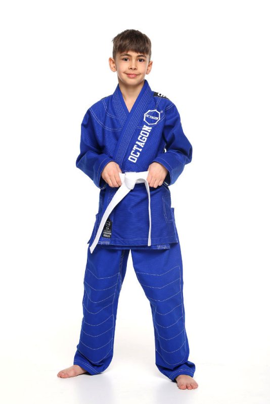 Kimono/GI do BJJ Octagon Caption kids blue