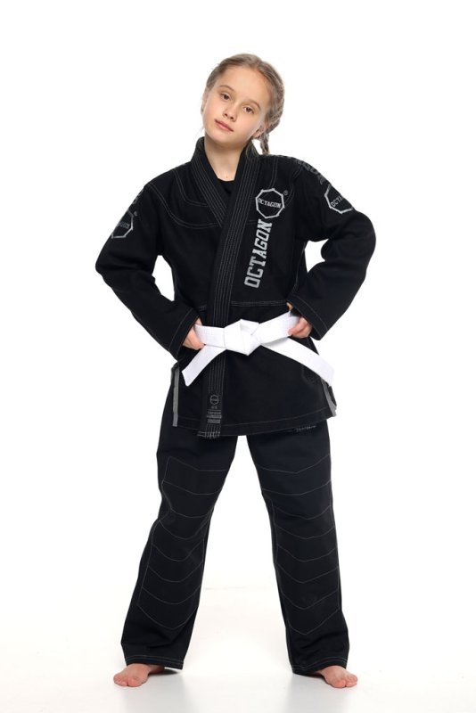 Kimono/GI do BJJ Octagon Caption kids black/grey