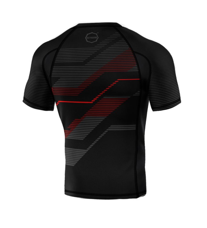 Rashguard Octagon PREMIUM Racer black/red