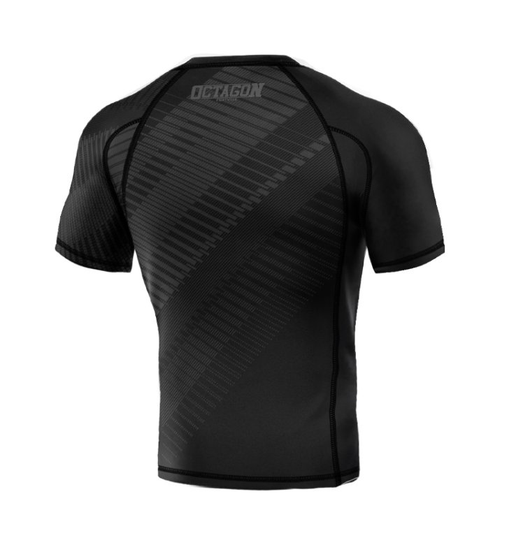 Rashguard Octagon PREMIUM Blocks black