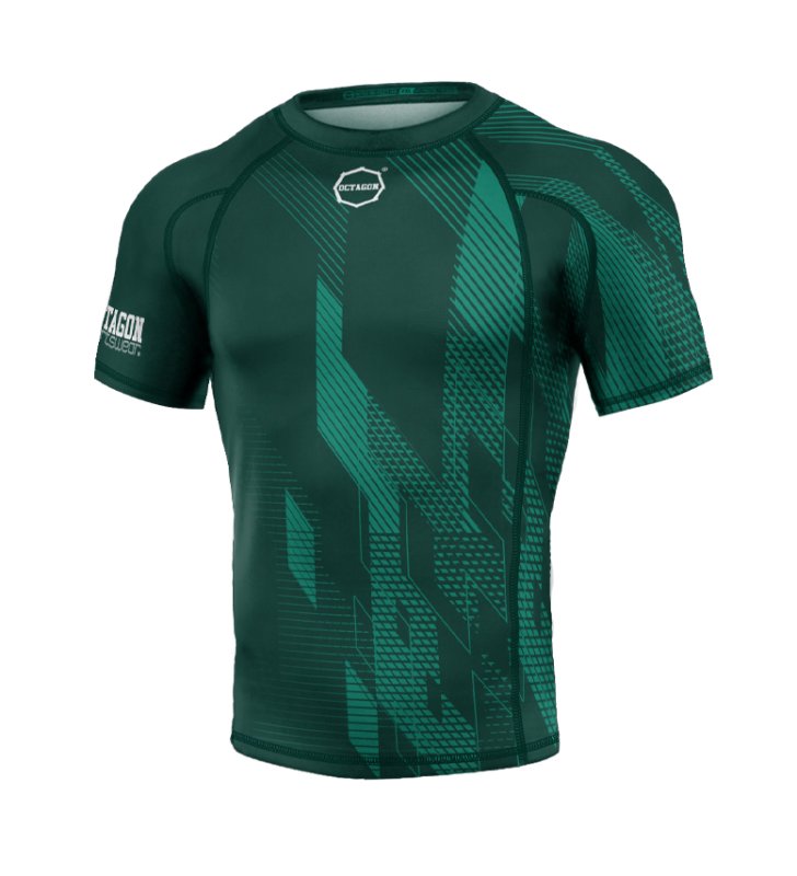 Rashguard Octagon PREMIUM Diamond bottle green