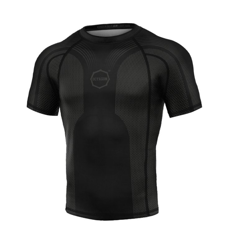 Rashguard Octagon PREMIUM Tapes black