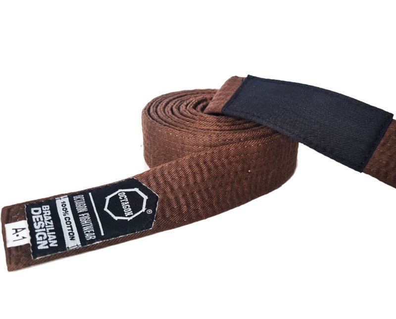 Pas do BJJ brązowy z panelem