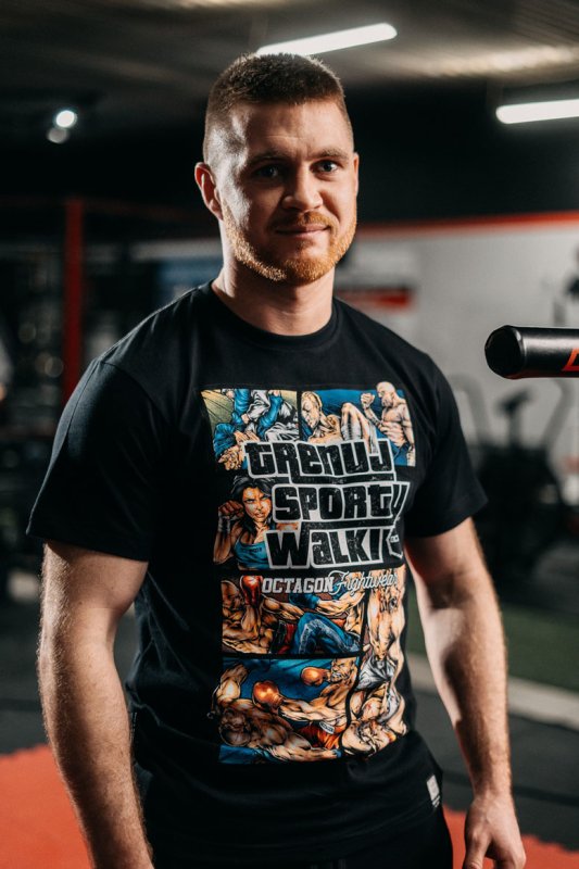 T-shirt Octagon Trenuj Sporty Walki black