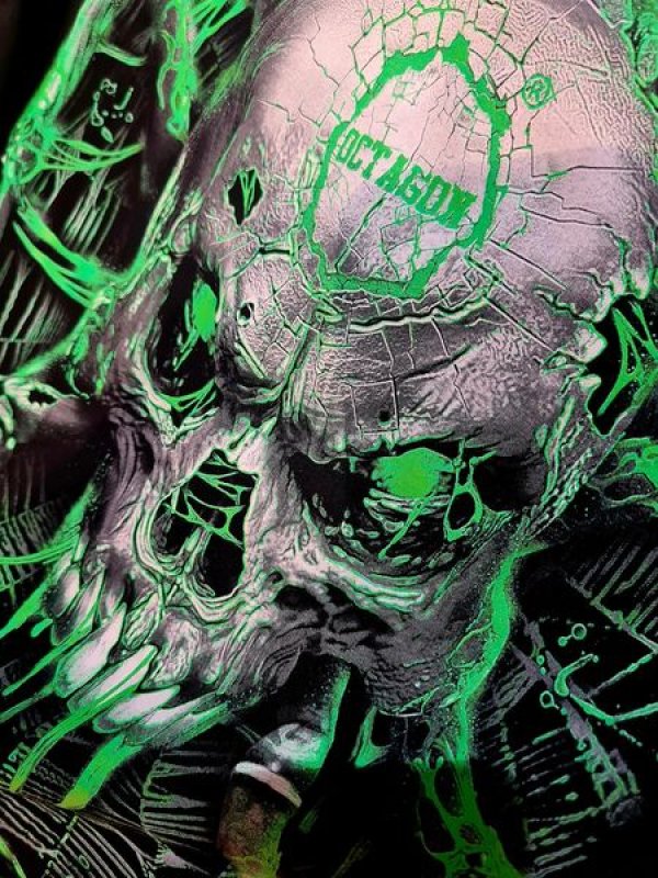  Rashguard Octagon PREMIUM Spiderskull 