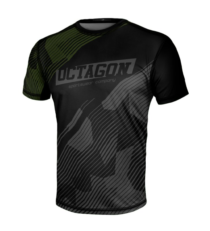 Koszulka sportowa Octagon Broken Line black