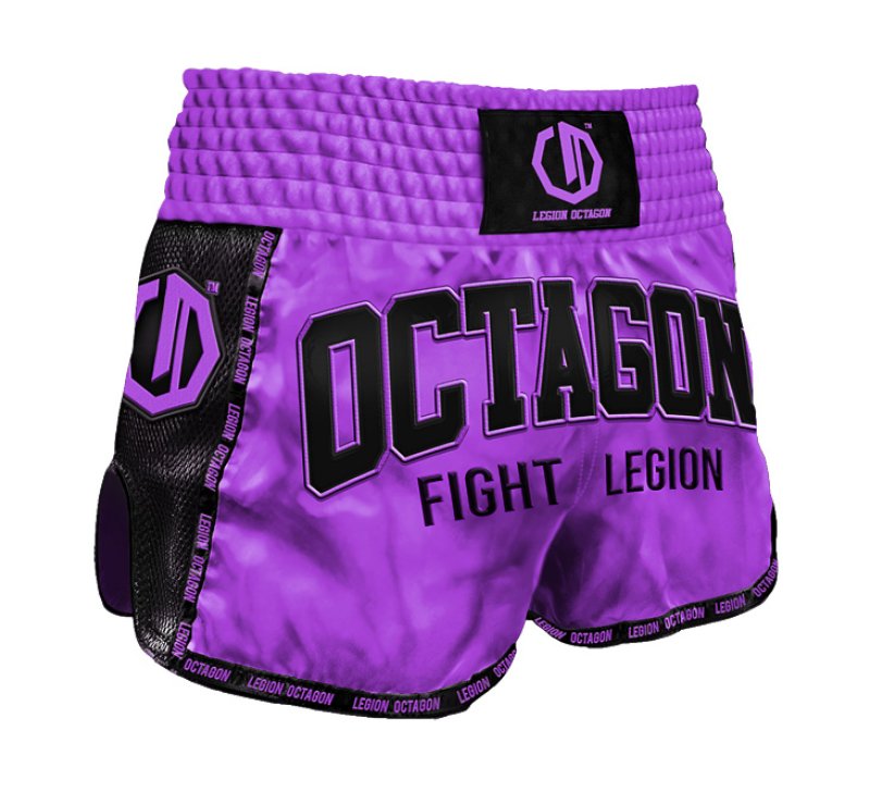 Spodenki Kickboxing/Muay Thai Legion Octagon Fight Legion PREMIUM purple
