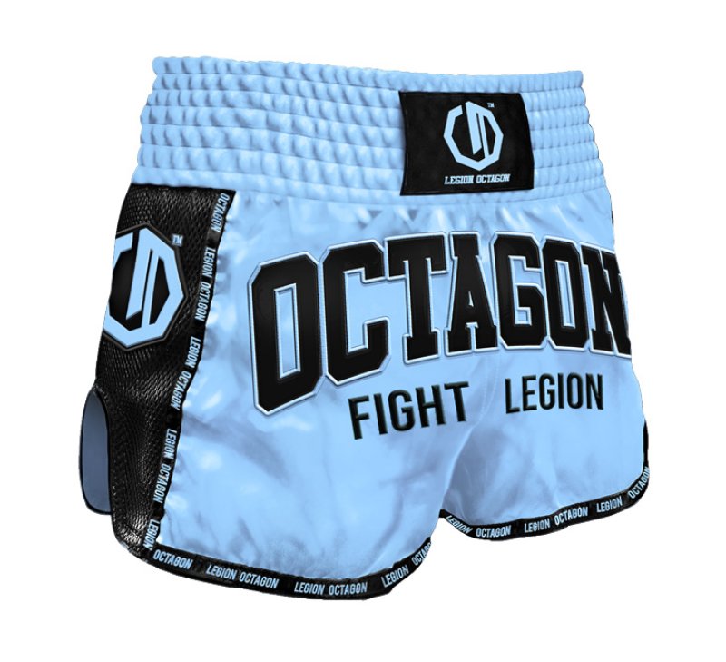 Spodenki Kickboxing/Muay Thai Legion Octagon Fight Legion PREMIUM sky blue