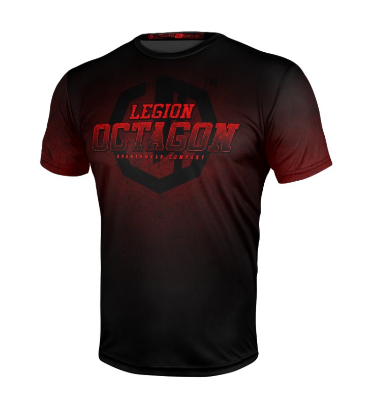 Koszulka sportowa Legion Octagon Conquest black/red