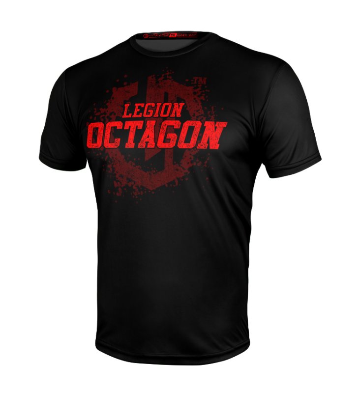Koszulka sportowa Legion Octagon Grunge black/red