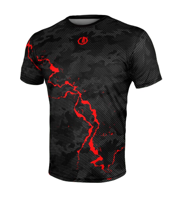 Koszulka sportowa Legion Octagon Marble Camo red