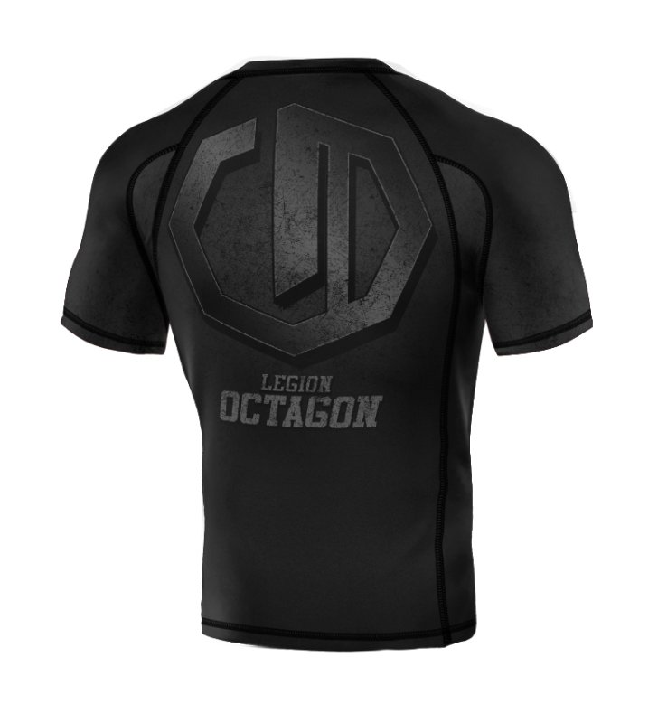 Rashguard Legion Octagon PREMIUM Conquest black/grey