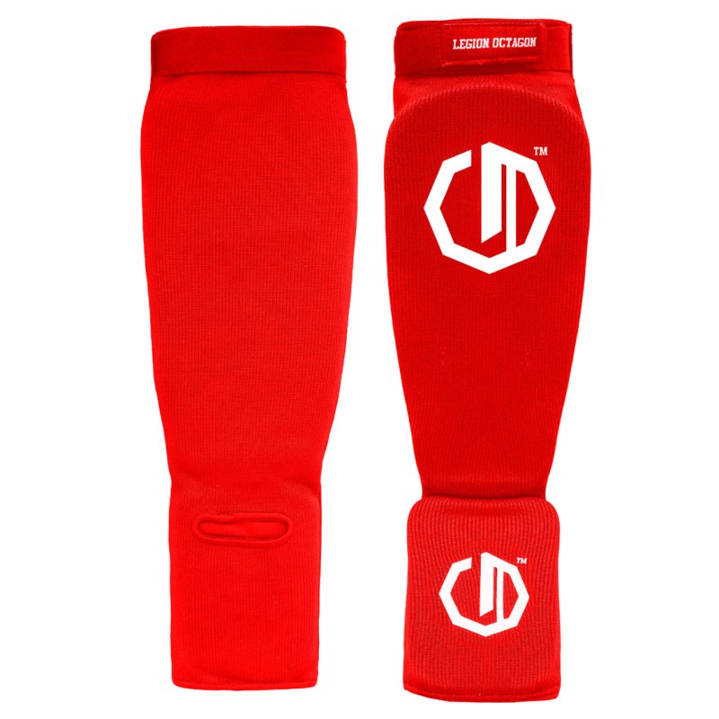 Ochraniacze Legion Octagon piszczel/stopa Basic red