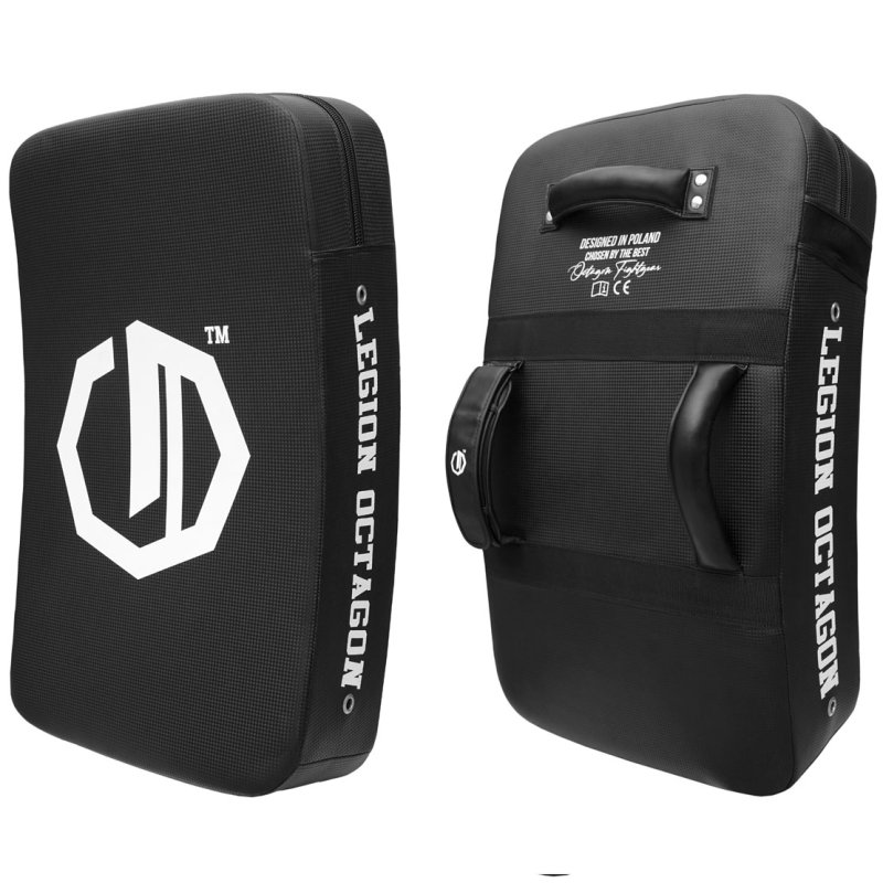 Tarcza treningowa do kopnięć Legion Octagon Logo Kevlar PROFILOWANA duża 70x40x15cm