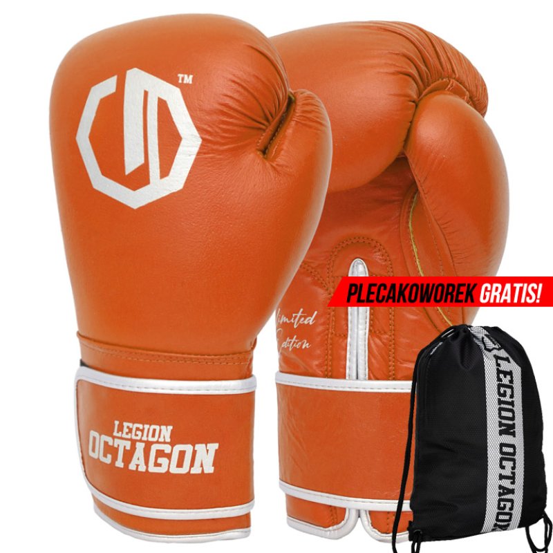 Rękawice bokserskie Legion Octagon Limited Edition cooper plecakoworek GRATIS!