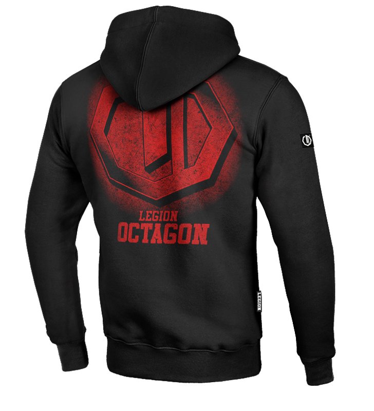 Bluza Legion Octagon Conquest black/red z kapturem 