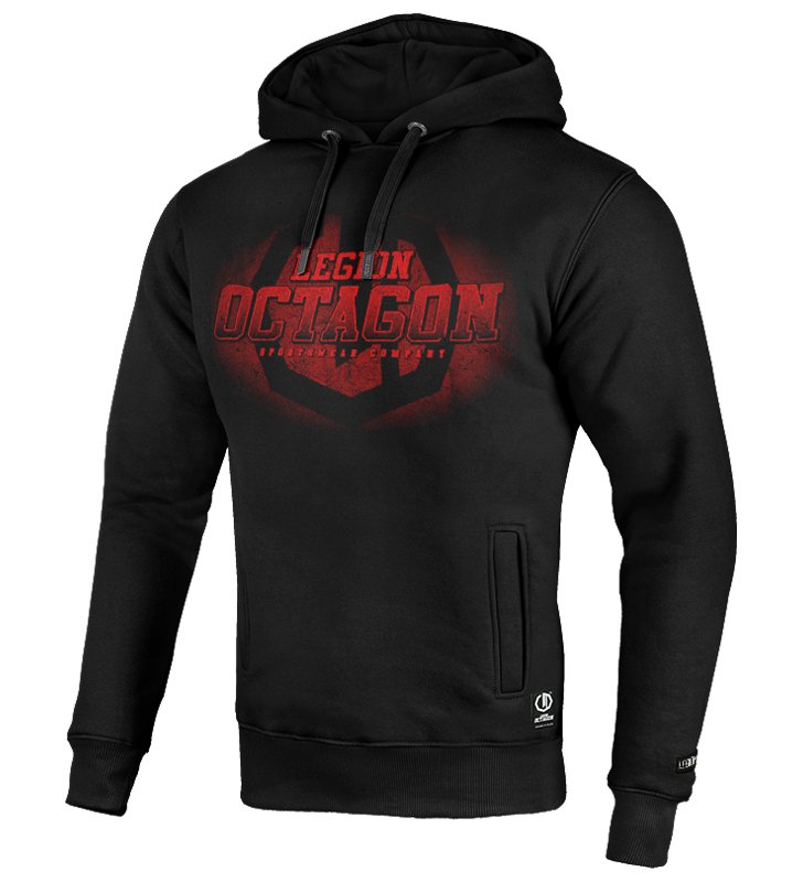 Bluza Legion Octagon Conquest black/red z kapturem 