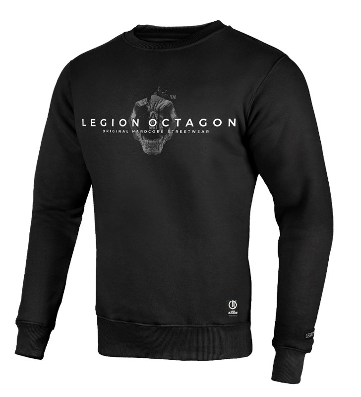 Bluza Legion Octagon Skull black bez kaptura
