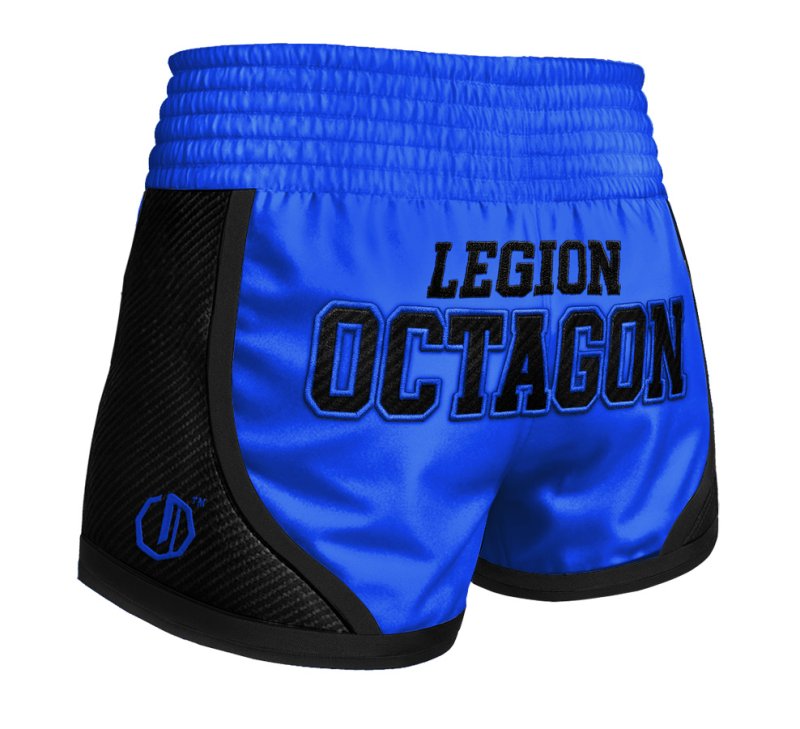 Spodenki Kickboxing/Muay Thai Legion Octagon Kevlar PREMIUM cobalt blue