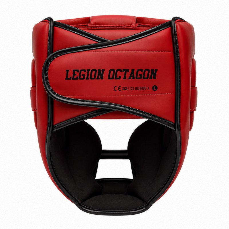 Kask bokserski Legion Octagon Guardox dark red 2w1