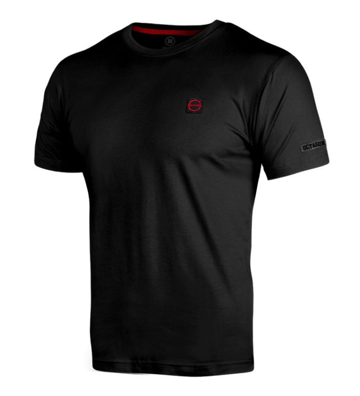 T-shirt Octagon Small Logo black/red
