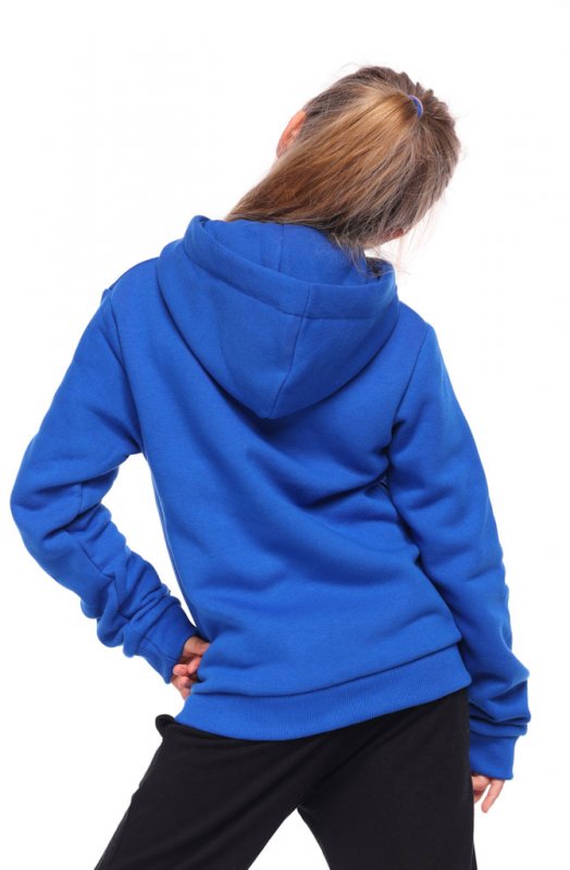 Bluza dziecięca SMALL LOGO ZIP z kapturem blue