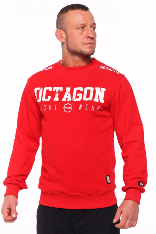 Bluza Octagon Fight Wear OCTAGON czerwona bez kaptura