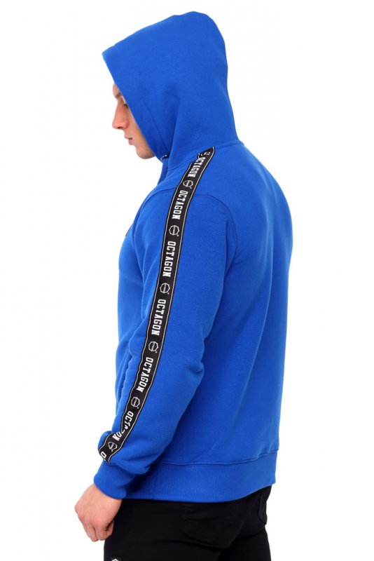 Bluza Octagon Stripe blue z kapturem