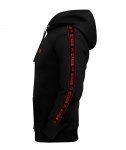 Bluza Octagon Stripe z kapturem black/red