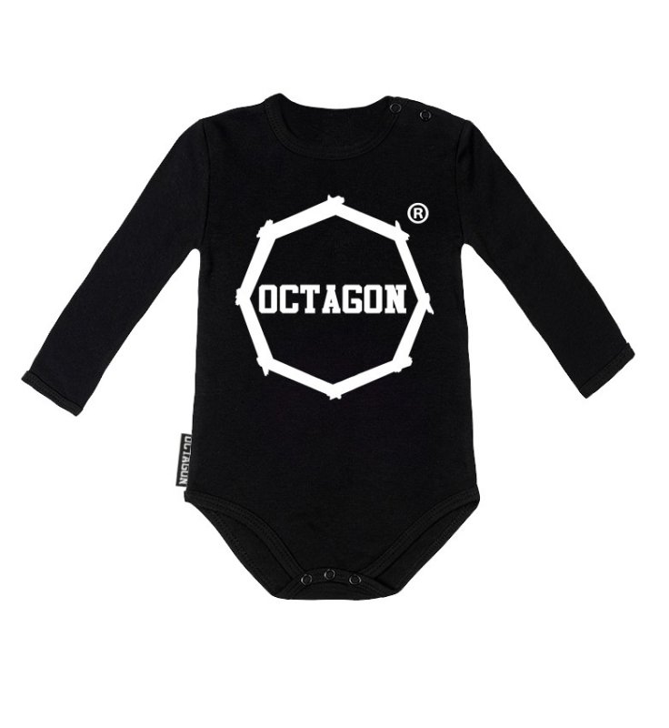 Body Dziecięce Octagon Logo Black