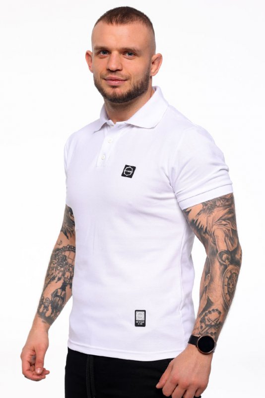 Koszulka Polo Octagon CLASSIC white [KOLEKCJA 2022]