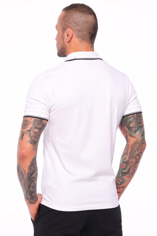 Koszulka Polo Octagon LINES white