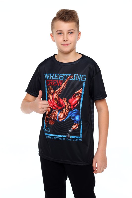 Koszulka sportowa dziecięca Octagon Wrestling Family