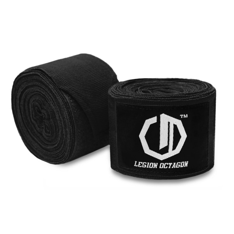Owijki/Bandaże bokserskie Legion Octagon Standard black 4m