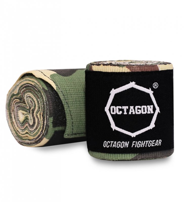 Owijki/Bandaże bokserskie Octagon Fightgear Standard 3m FOREST CAMO