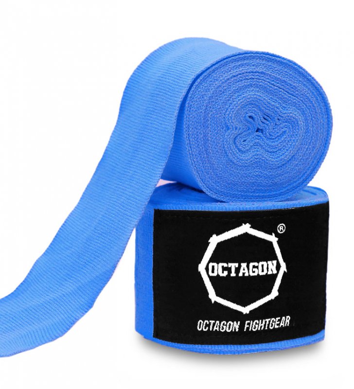 Owijki/Bandaże bokserskie Octagon Fightgear Standard 3m LIGHT BLUE