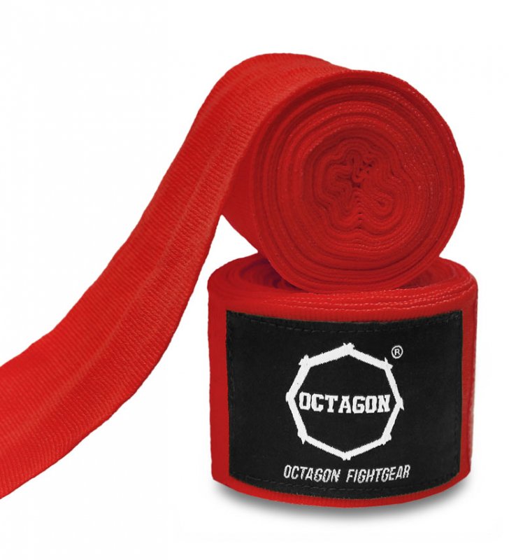 Owijki/Bandaże bokserskie Octagon Fightgear Standard 5m RED
