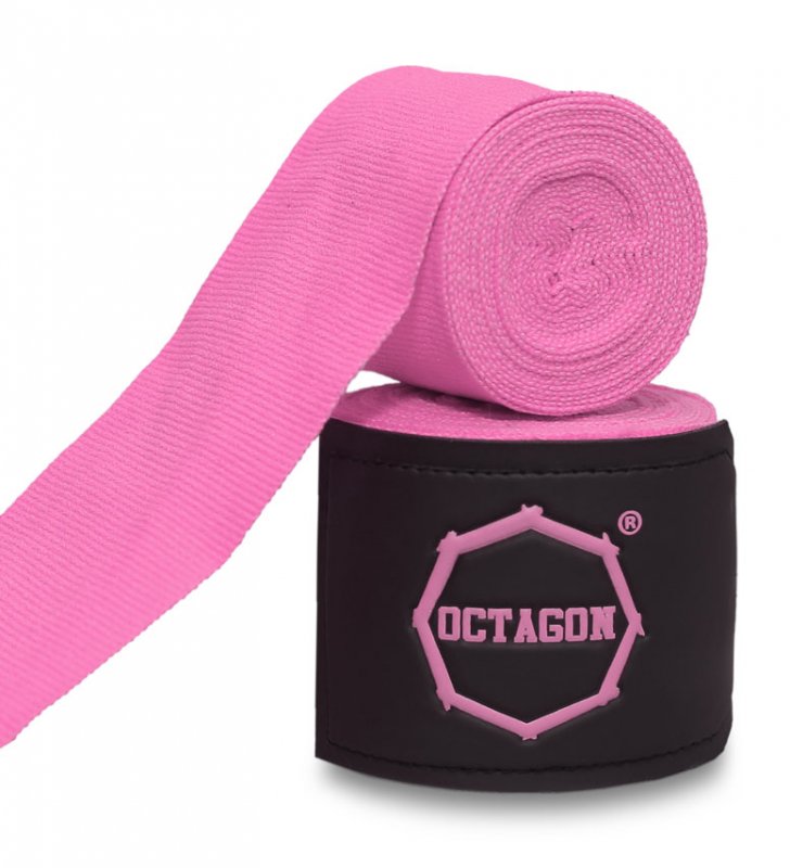  Owijki/Bandaże bokserskie Octagon Fightgear Supreme Basic pink 3m