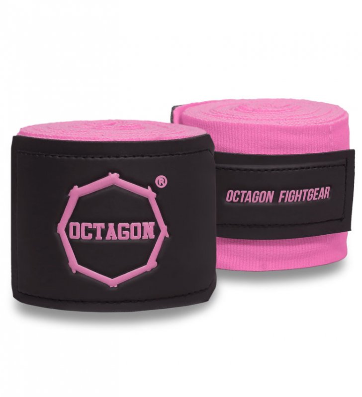  Owijki/Bandaże bokserskie Octagon Fightgear Supreme Basic pink 5m