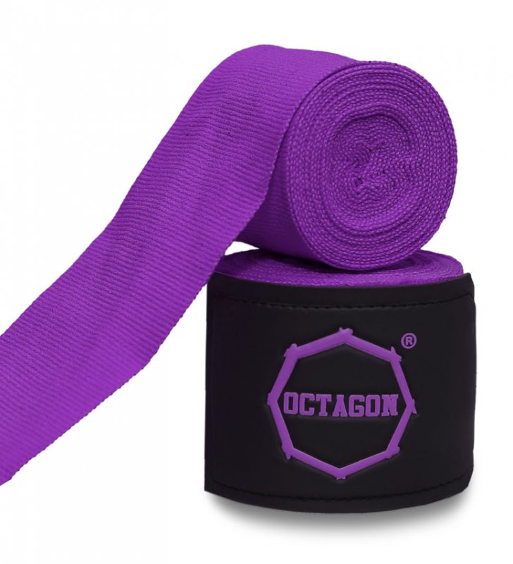  Owijki/Bandaże bokserskie Octagon Fightgear Supreme Basic purple 5m