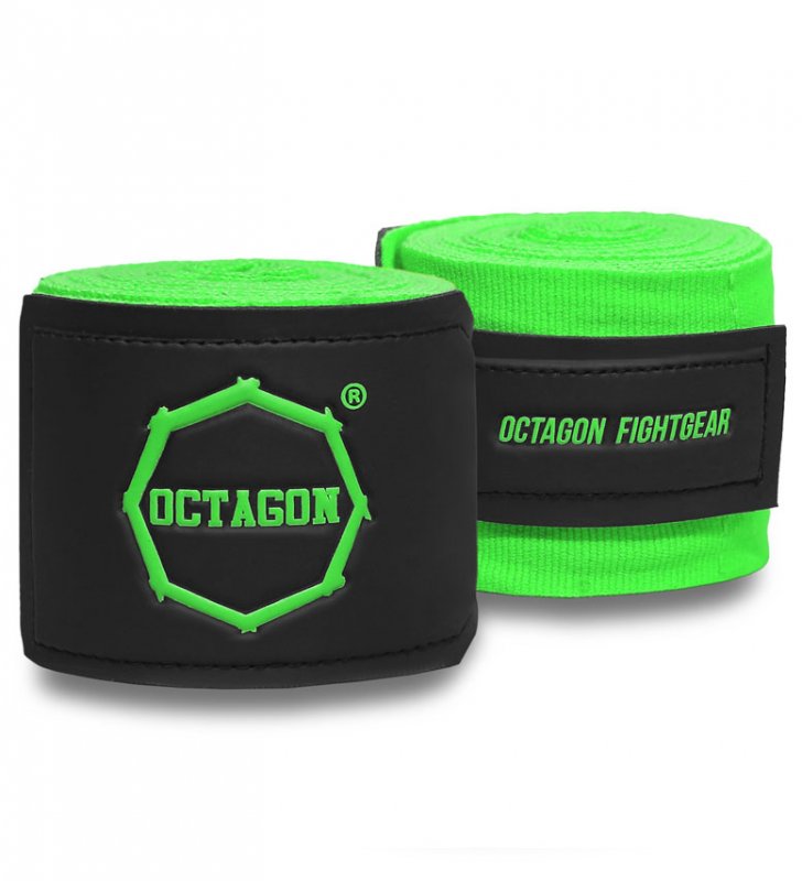  Owijki/Bandaże bokserskie Octagon Fightgear Supreme Basic light green 3m