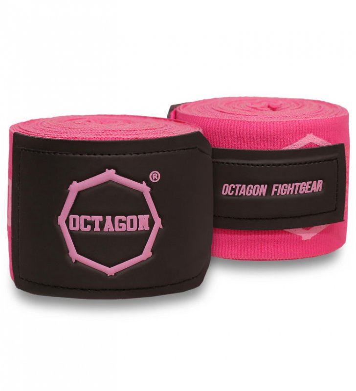  Owijki/Bandaże bokserskie Octagon Fightgear Supreme Printed pink 3m
