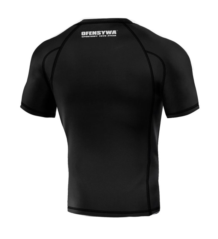 Rashguard Octagon x Ofensywa Sportowy Tryb Życia czarno/biały