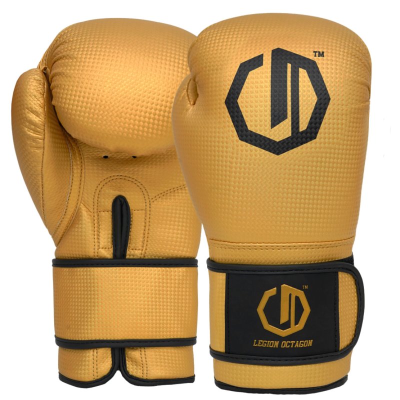 Rękawice bokserskie Legion Octagon Kevlar golden plecakoworek GRATIS!
