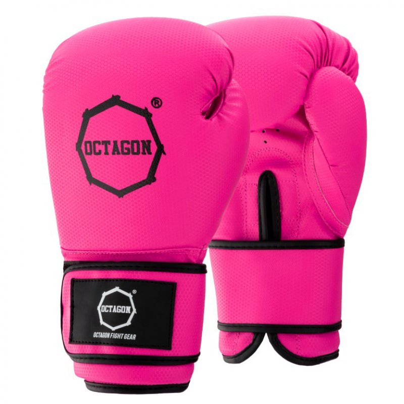 Rękawice bokserskie Octagon KEVLAR pink