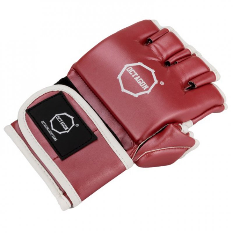 Rękawice MMA Octagon Metallic red