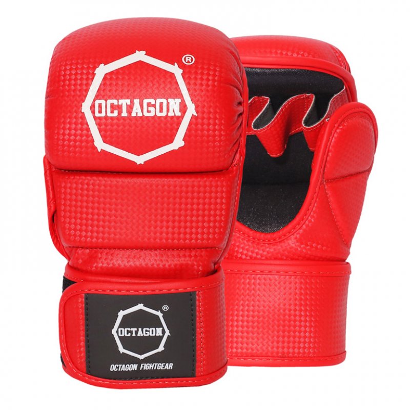 Rękawice MMA sparingowe Octagon KEVLAR red