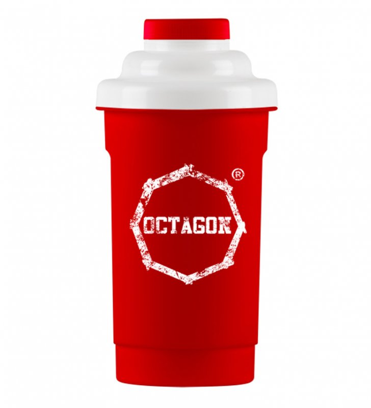 Shaker Octagon Logo red/white 0.5l